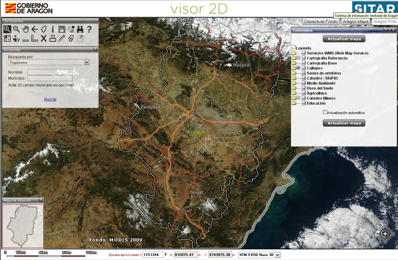 Mapa red hidrográfica de Aragón | Recurso educativo 34669