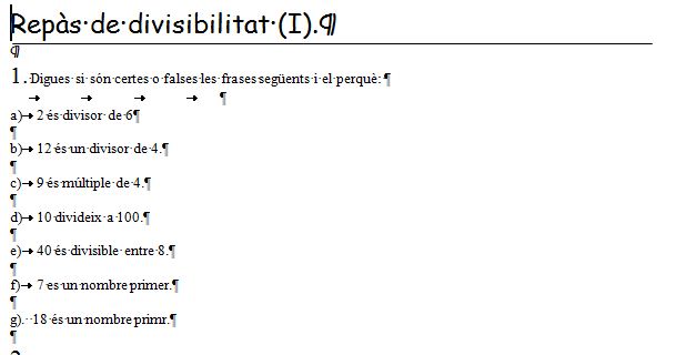 Repàs de divisibilitat | Recurso educativo 36917