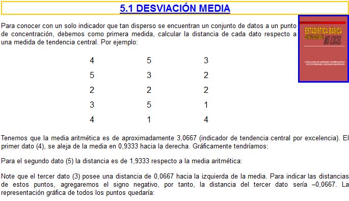 Desviación media | Recurso educativo 37573