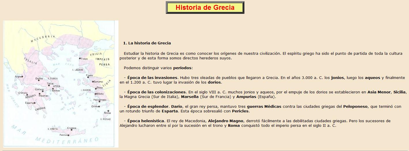 Historia de Grecia | Recurso educativo 37669