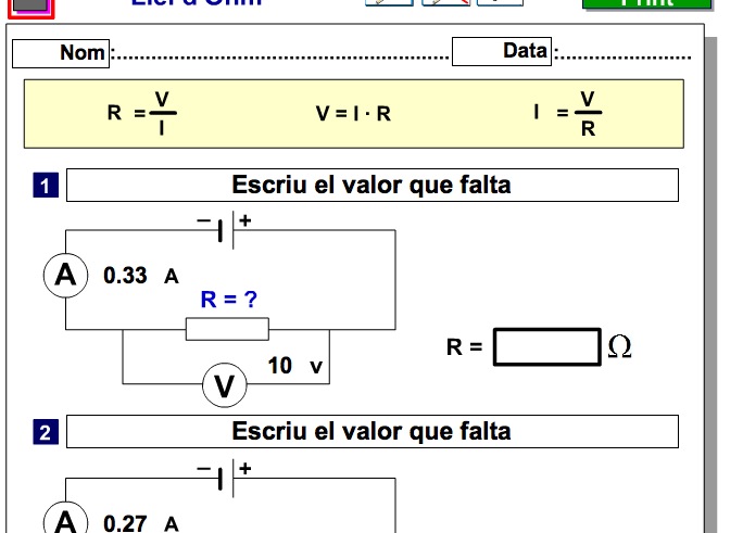 La Llei d'Ohm | Recurso educativo 38470