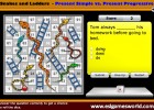 Snakes and Ladder with Present simple and progressive | Recurso educativo 40618