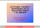 Actitudes, valores y noviolencia en la educación física y el deporte | Recurso educativo 42030