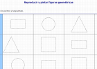 Reproducir y pintar figuras geométricas | Recurso educativo 43179