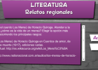 Relatos regionales | Recurso educativo 45245