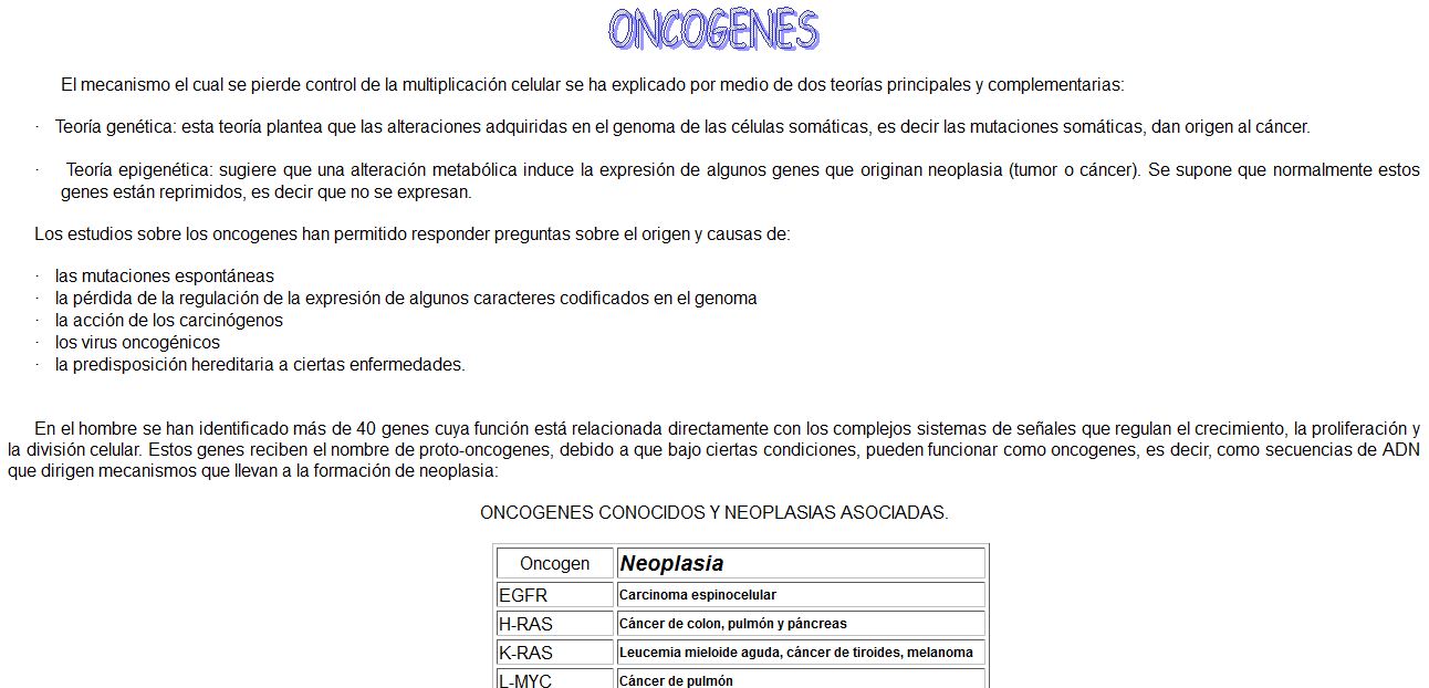 Oncogenes | Recurso educativo 49537