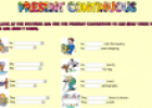 Present continuous | Recurso educativo 68668