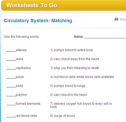 Circulatory system: Matching | Recurso educativo 69790