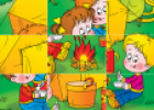 Puzzle interactivo: Campamento | Recurso educativo 75579