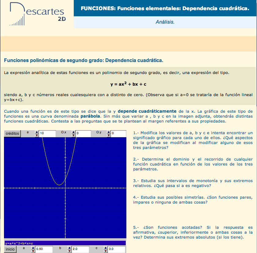 Funciones polifónicas de segundo grado: Dependencia cuadrática | Recurso educativo 92160