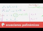 Ecuaciones polinómicas | Recurso educativo 109928