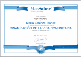 Curso de Dinamización de la vida comunitaria | MasSaber | Recurso educativo 114032